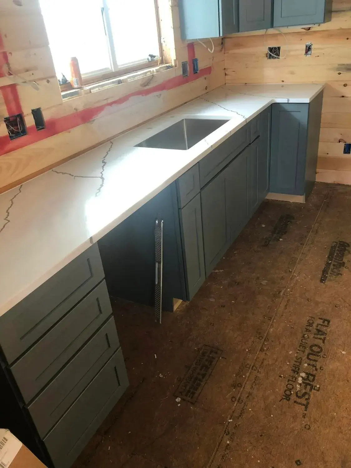 Kitchen counters installed