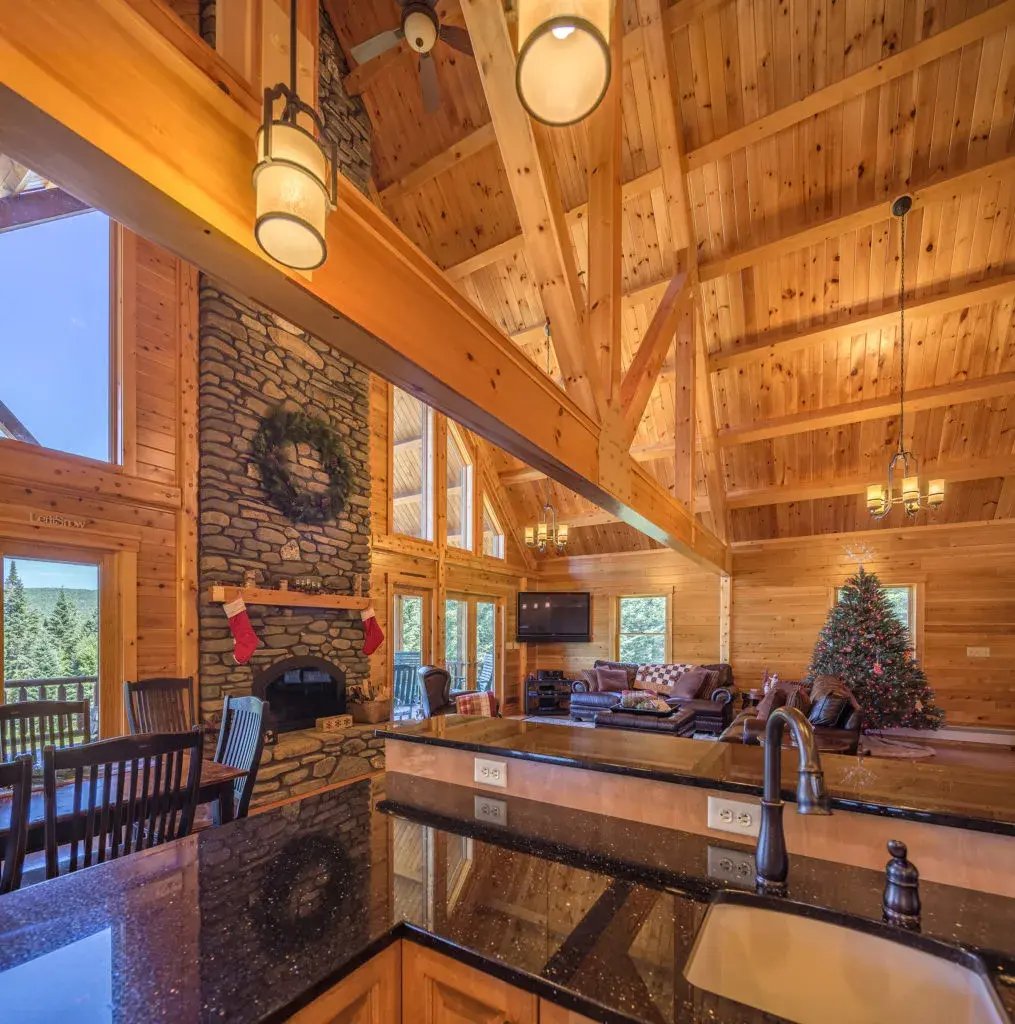 Custom Plan 09987 cedar log home, photo 5