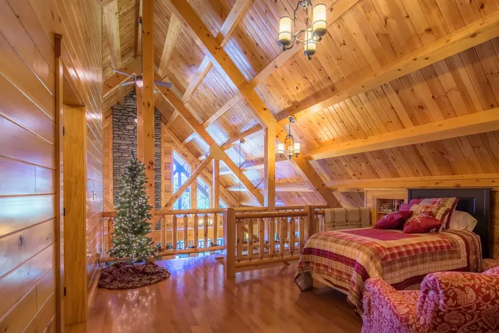 Custom Plan 09987 cedar log home, photo 7