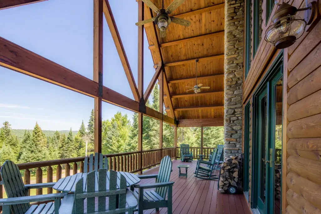 Custom Plan 09987 cedar log home, photo 14