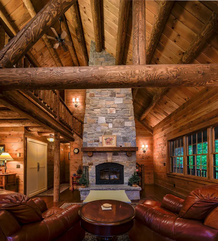 Custom Plan 17663 cedar log home, photo 7