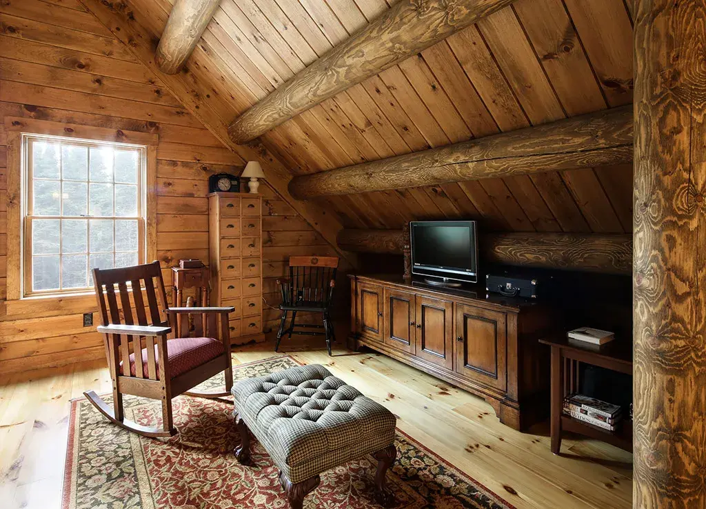Custom Plan 17663 cedar log home, photo 10