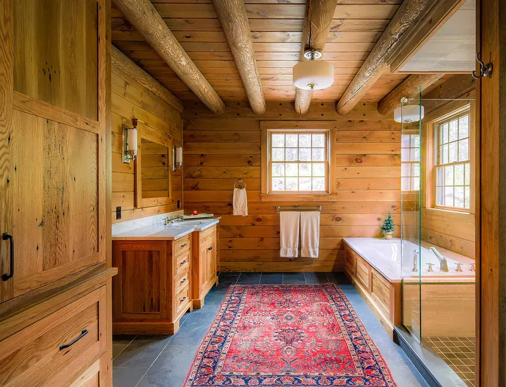 Custom Plan 17663 cedar log home, photo 14
