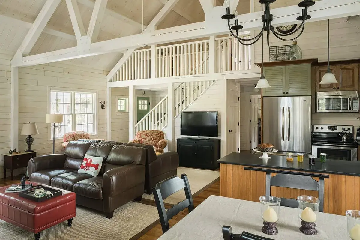 The open floor plan of the Rosenthal gives it an open feel.