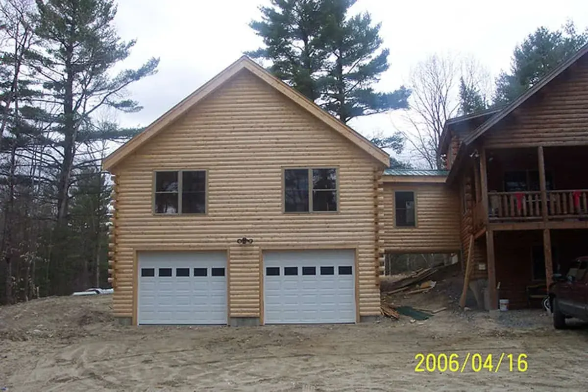 The exterior of the Winslow home nearly finished.
