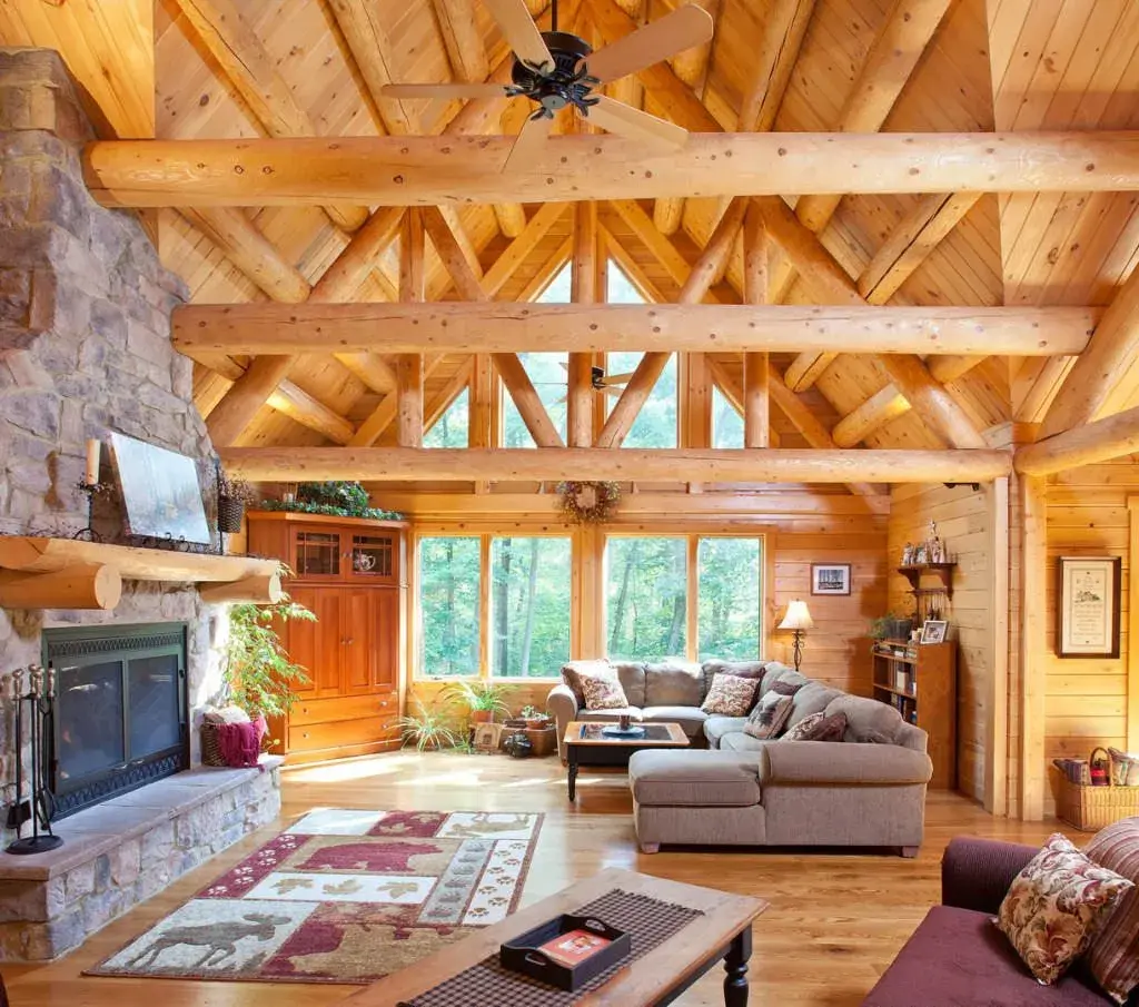 Zerbe 07805 cedar log home, photo 8