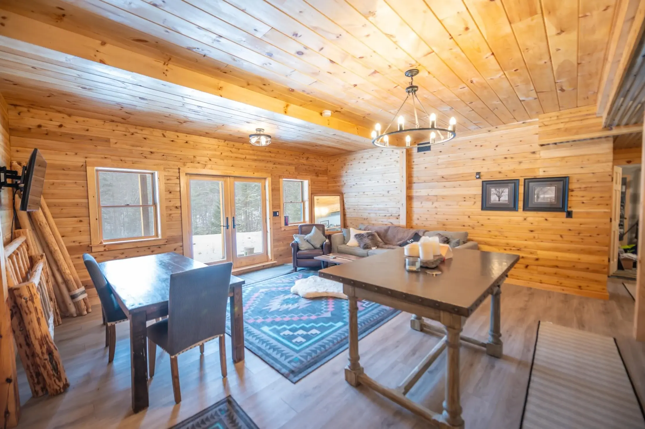 By utilizing the full footprint of the home, the walkout basement does double duty as an additional living area while offering plenty of extra storage space. 