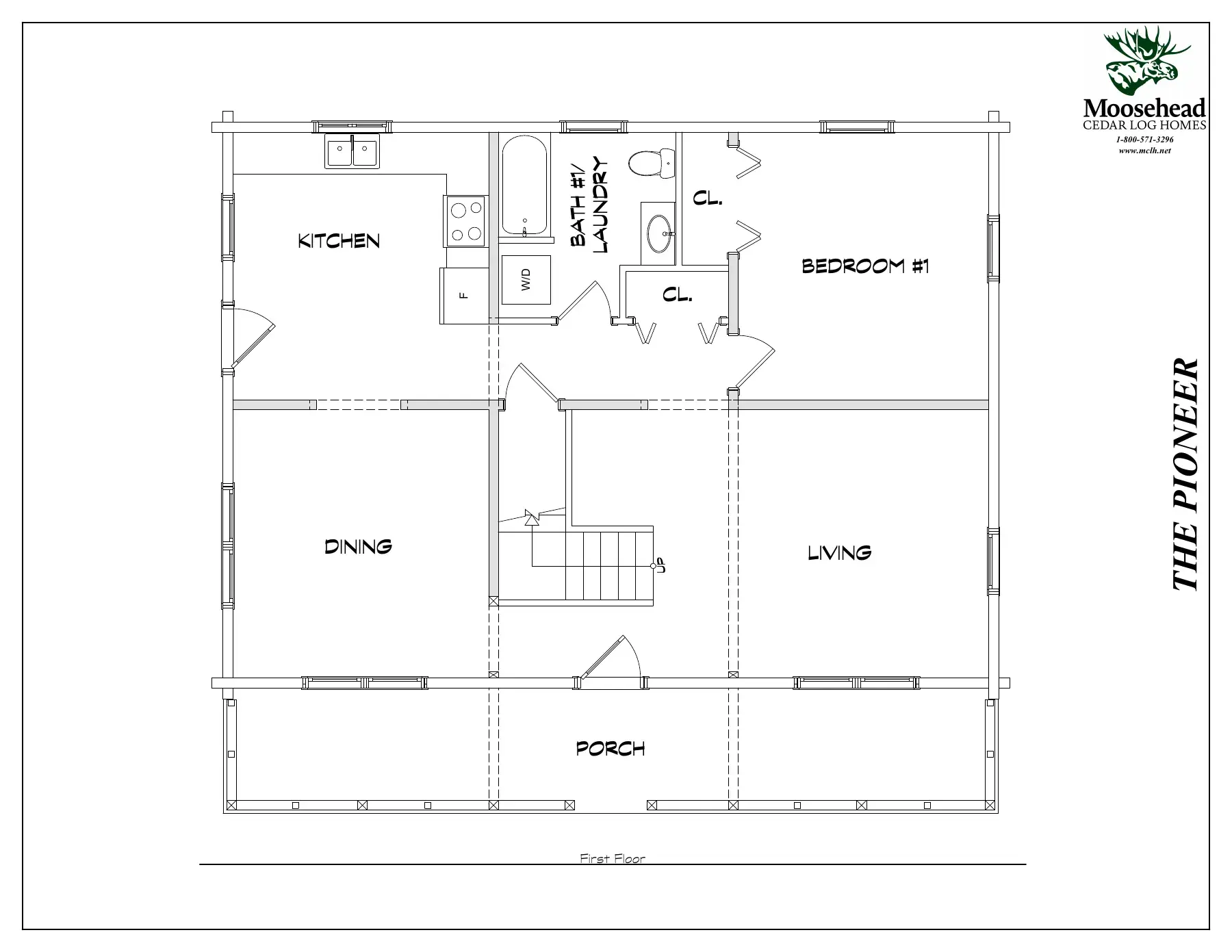 Pioneer cedar log home kit plan document page 3