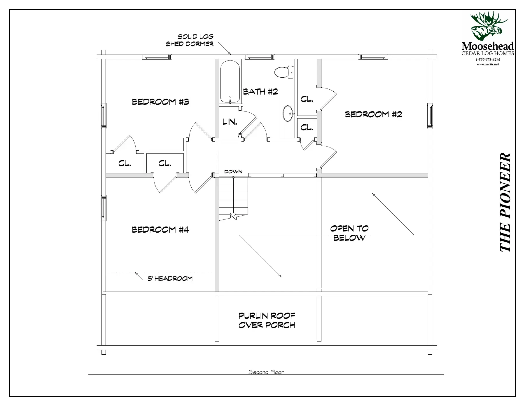 Pioneer cedar log home kit plan document page 4
