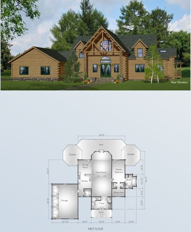 Baltic floor plan view 2 - Big Twig Homes