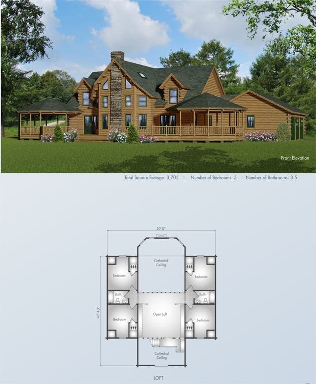 Baltic floor plan view 3 - Big Twig Homes