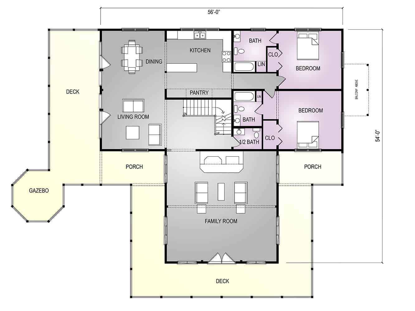 Bayside floor plan view 3 - Big Twig Homes
