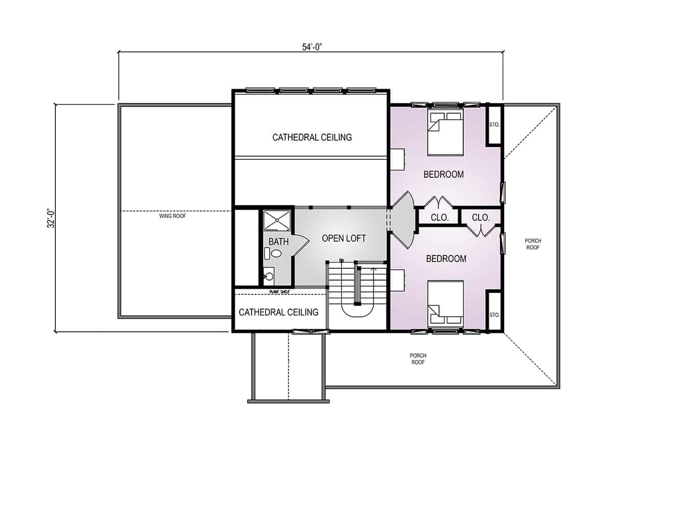 Bluegrass floor plan view 3 - Big Twig Homes