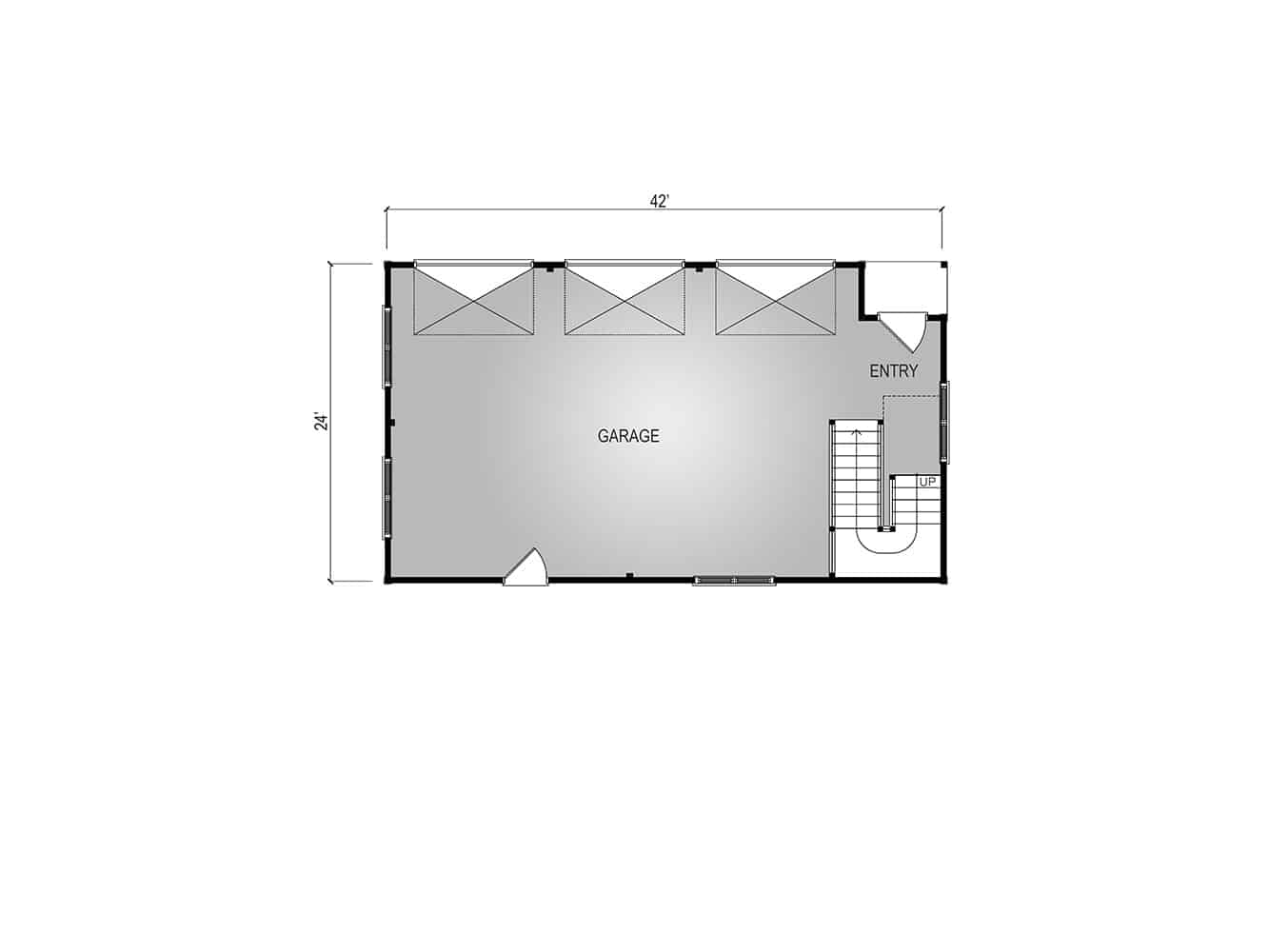 Carriage floor plan view 2 - Big Twig Homes