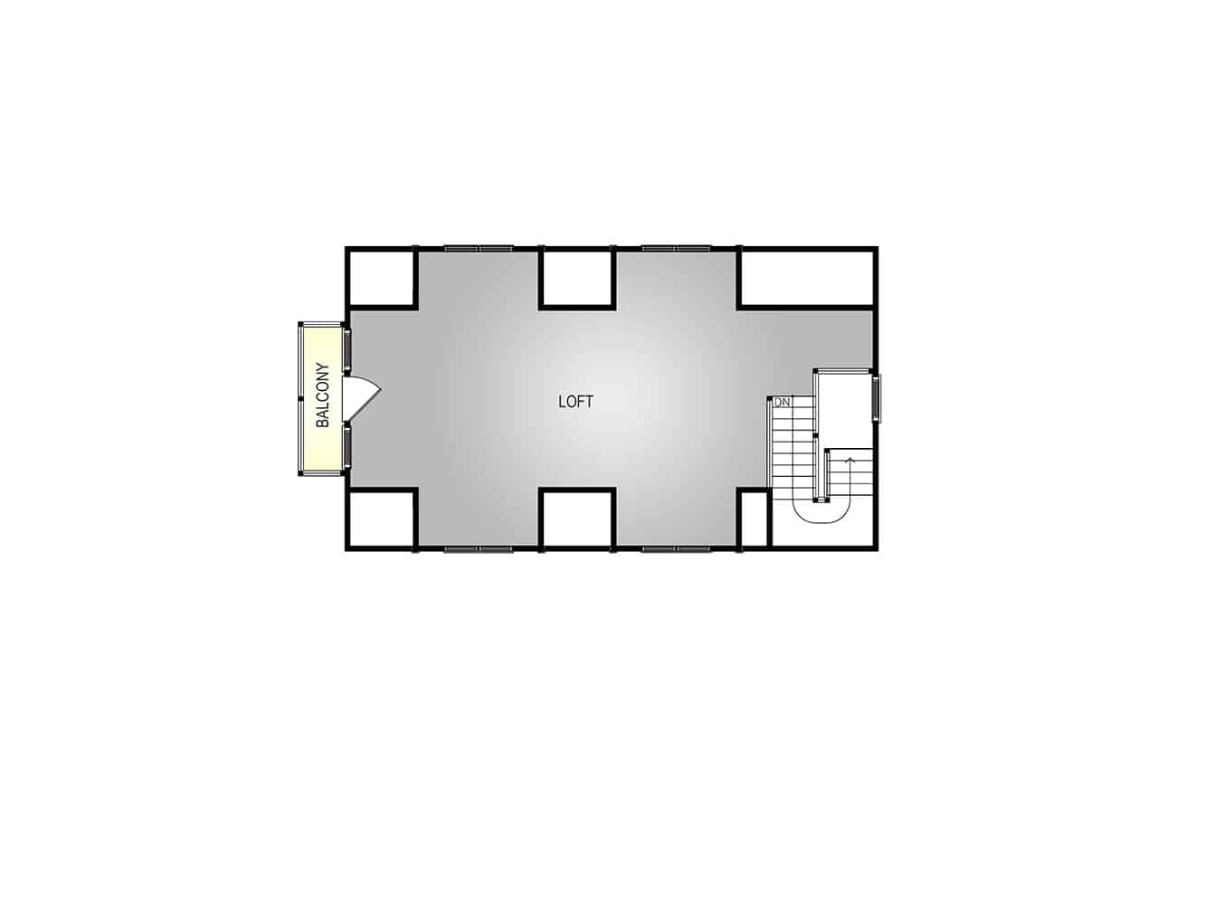 Carriage floor plan view 3 - Big Twig Homes