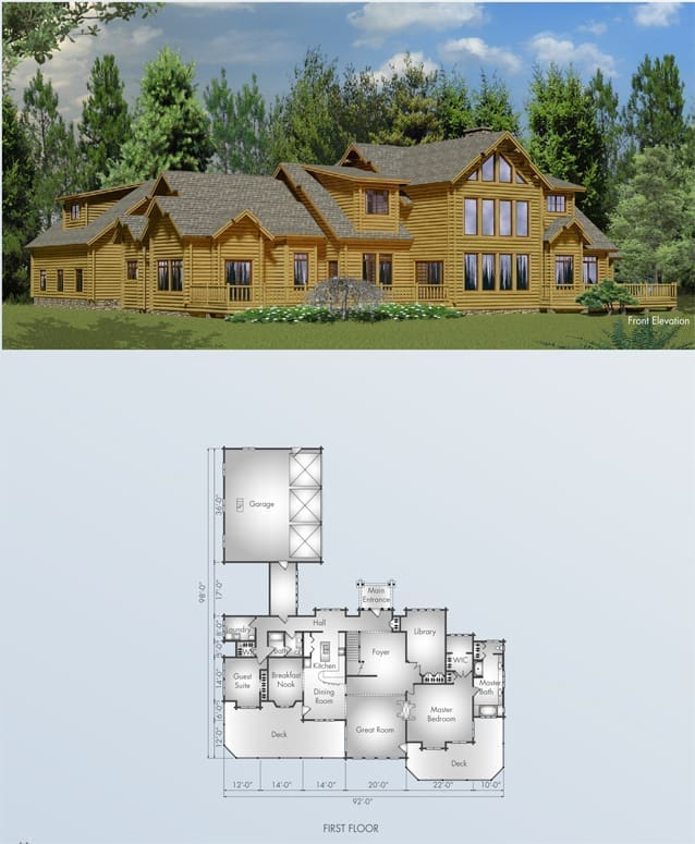 Contemporary floor plan view 3 - Big Twig Homes