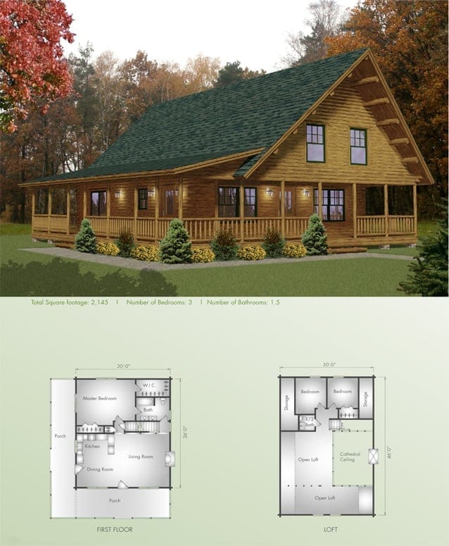 Hamilton floor plan view 2 - Big Twig Homes