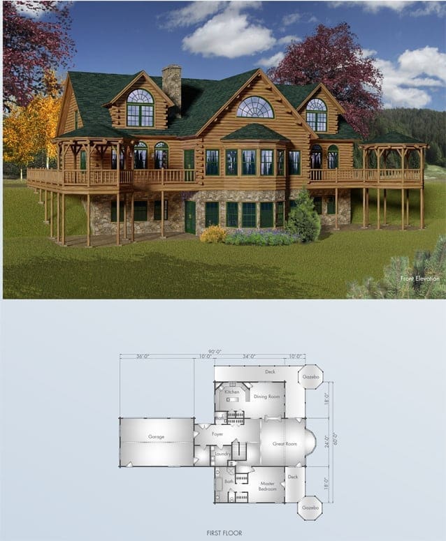 Hennessey floor plan view 2 - Big Twig Homes