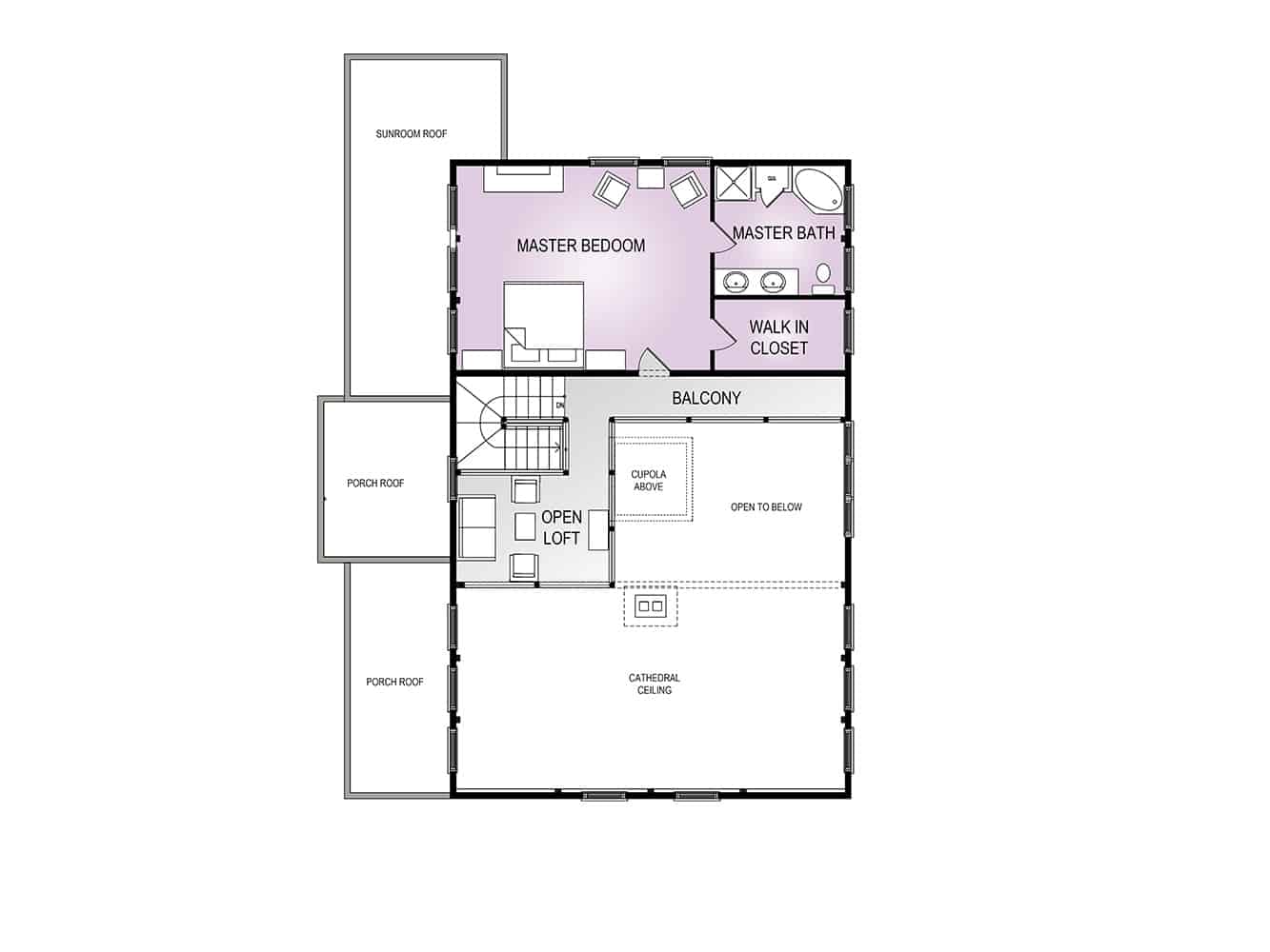 Homestead floor plan view 3 - Big Twig Homes