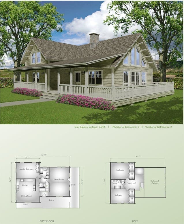 Houston floor plan view 2 - Big Twig Homes