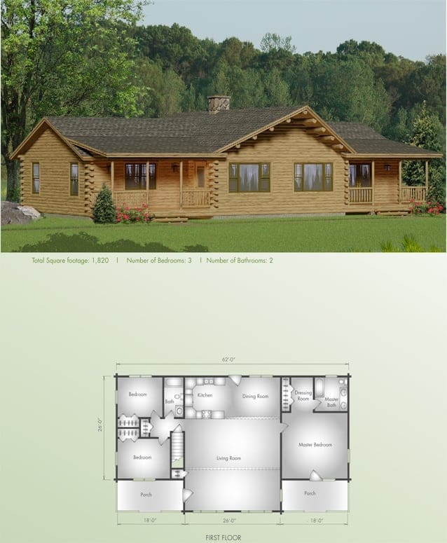 Katahdin floor plan view 2 - Big Twig Homes