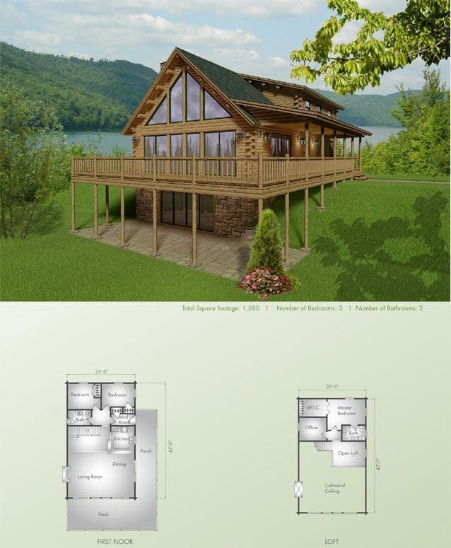 Kodiak floor plan view 2 - Big Twig Homes