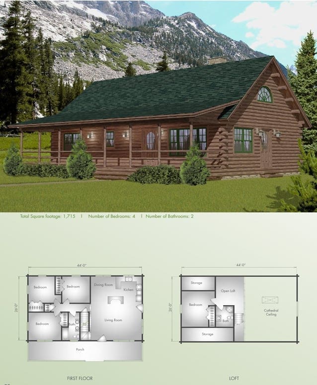 Lakewood floor plan view 2 - Big Twig Homes