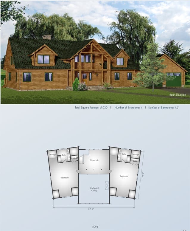 Moose floor plan view 3 - Big Twig Homes