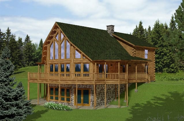 Overlook floor plan view 1 - Big Twig Homes