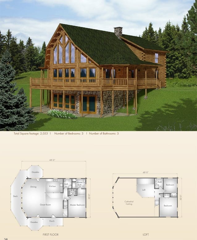 Overlook floor plan view 2 - Big Twig Homes