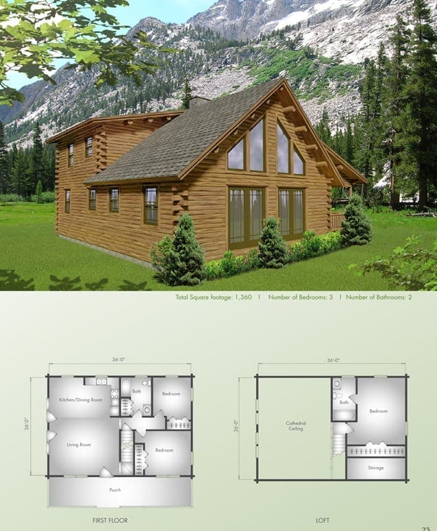 Ozark floor plan view 2 - Big Twig Homes