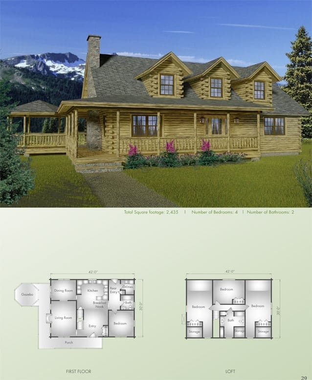 Shasta floor plan view 2 - Big Twig Homes