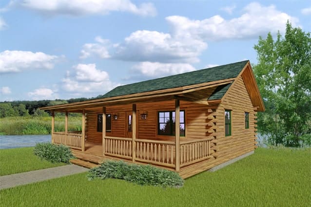 Woodsman floor plan view 1 - Big Twig Homes