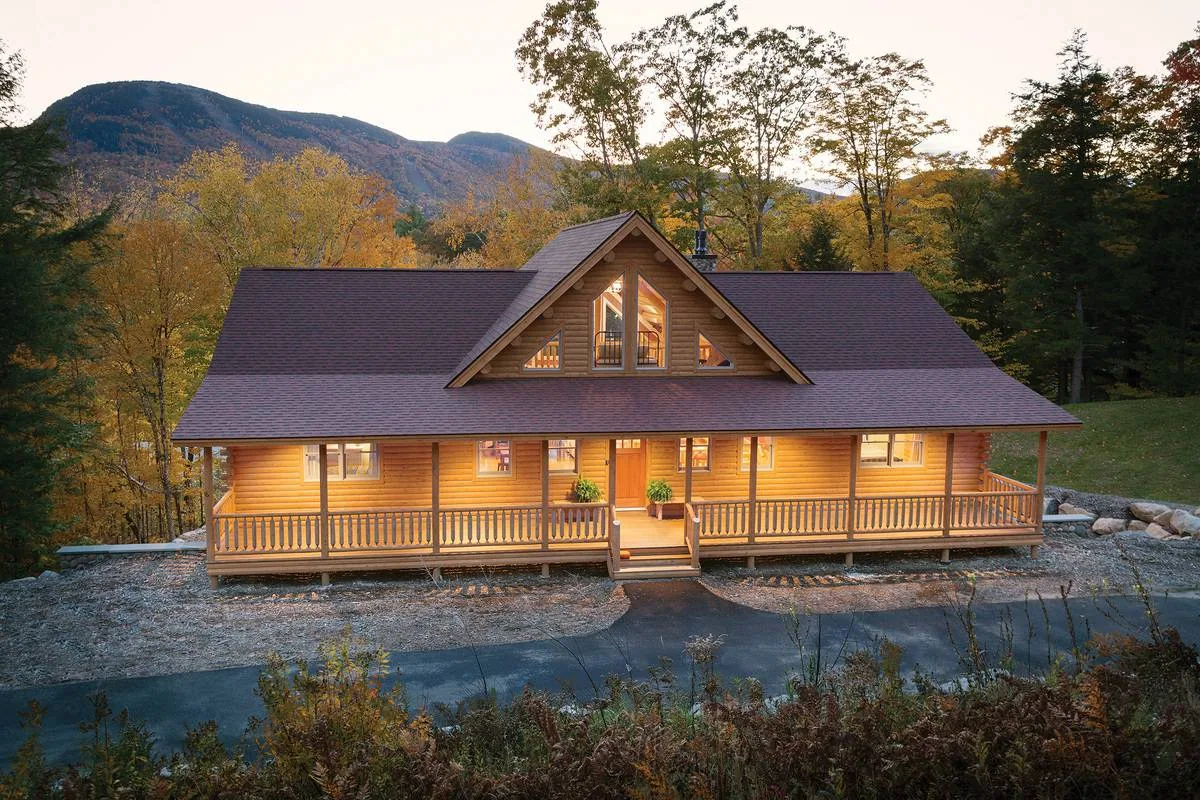 Exterior front entrance with a wrap around porch