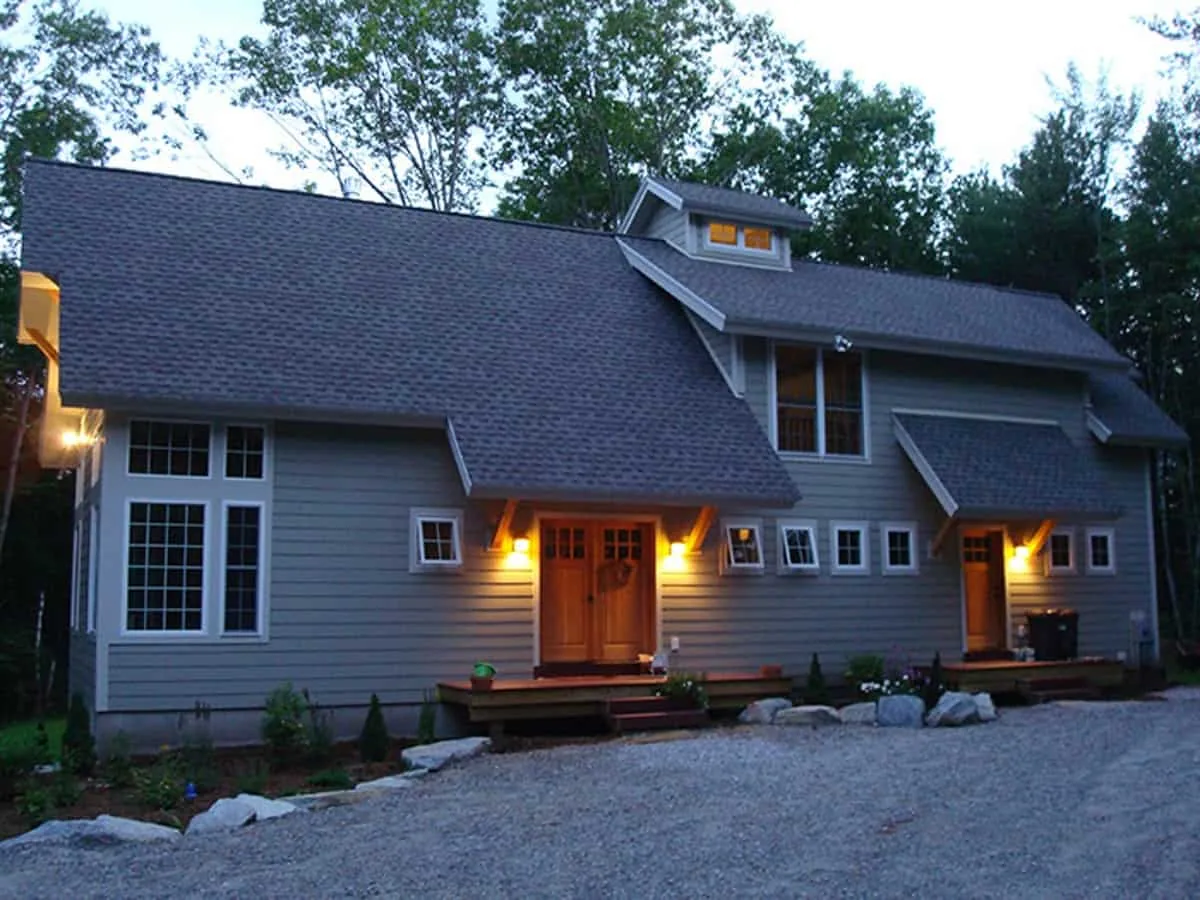 Exterior of a Katahdin Cedar Log Home
