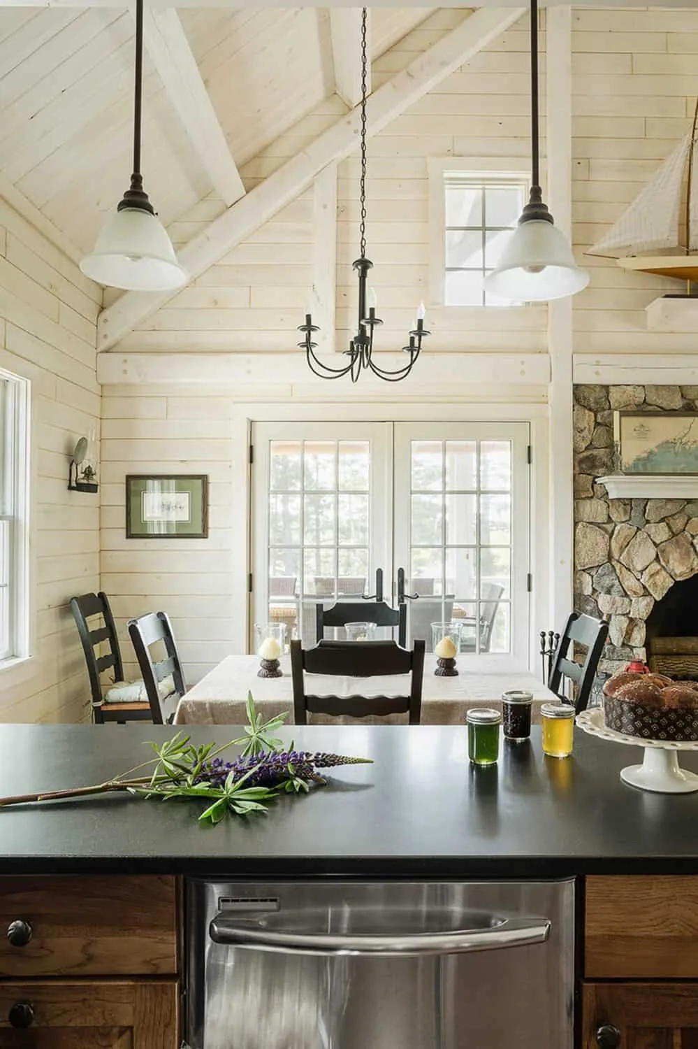The dining room of the Rosenthal home.