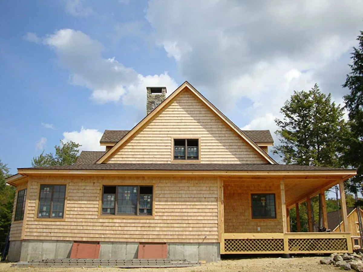 The side of the West Paris home.
