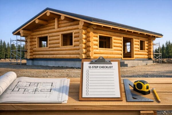 Custom Log Home Checklist: 12 Steps Before You Build