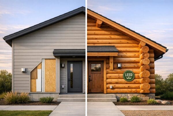 SIP vs. Log Homes: LEED Certification Comparison